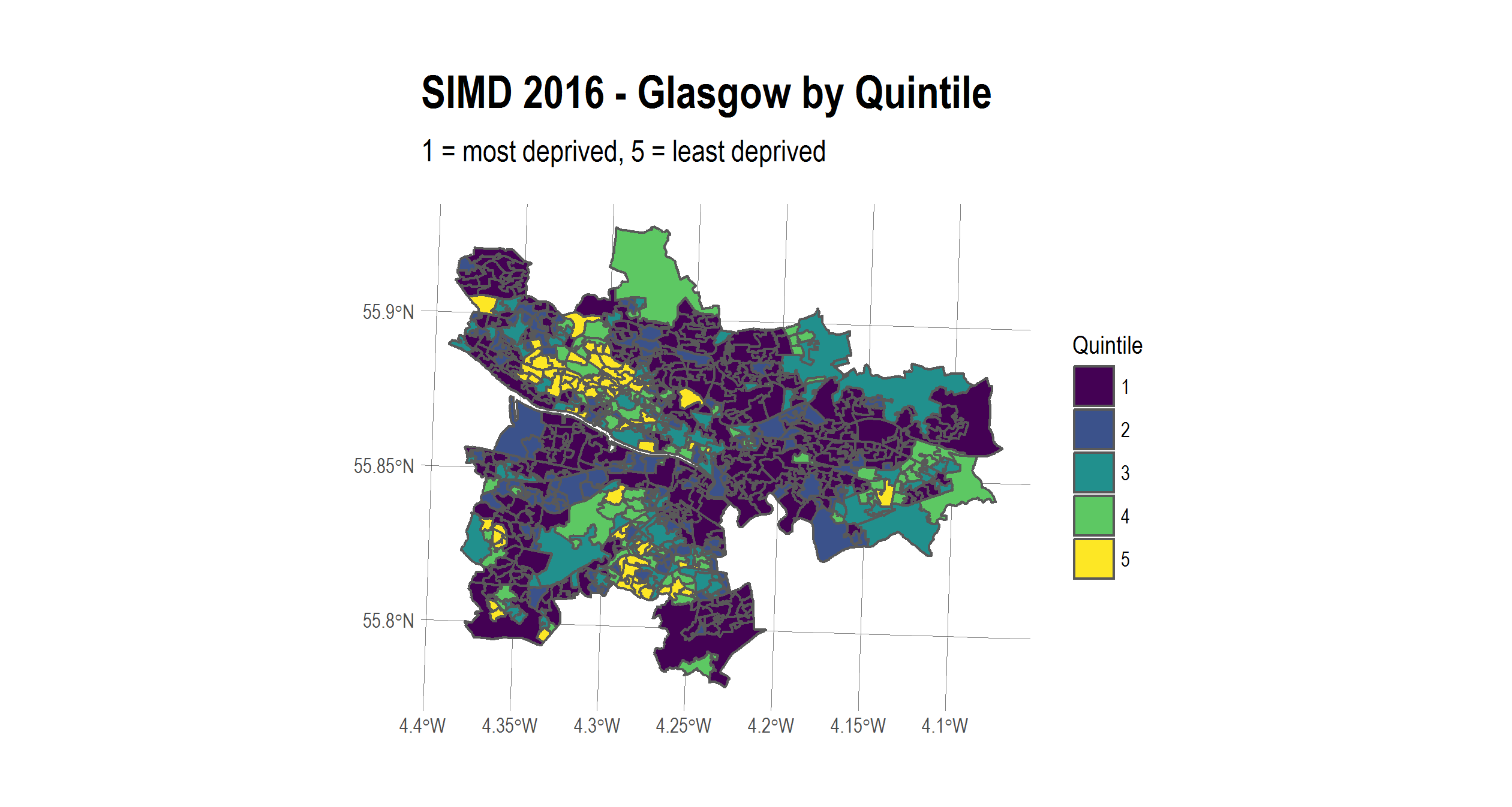 glasgow deprivation by quintile