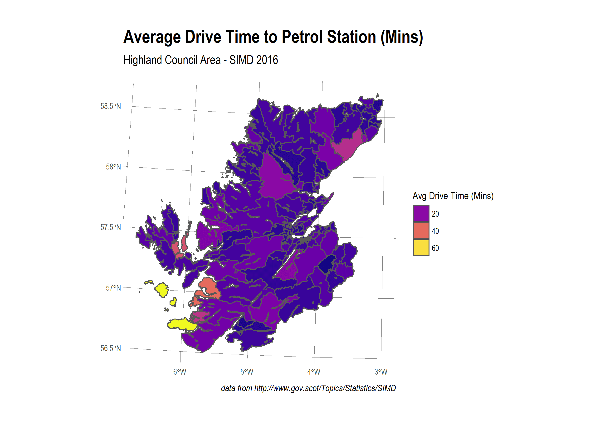 average drive time to petrol station
